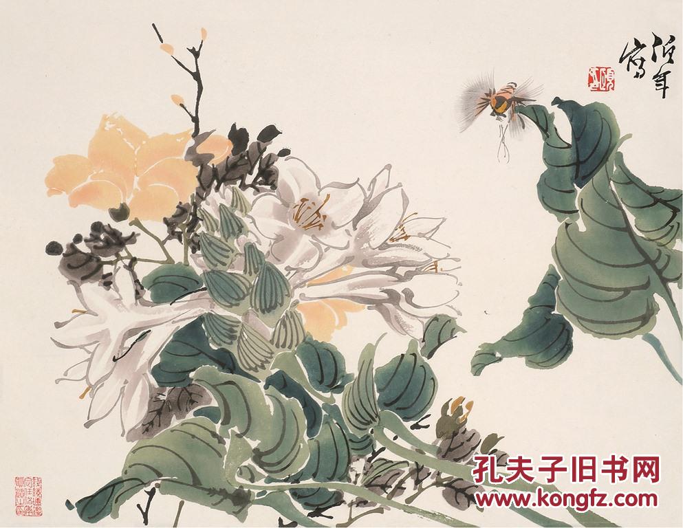 任伯年《玉簪》