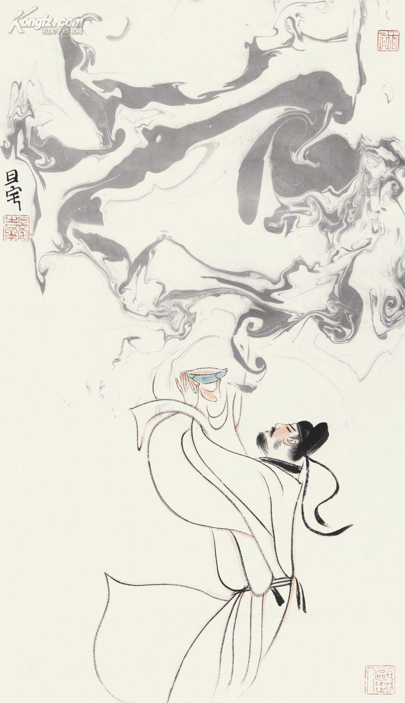 中国书画专场 拍品详情 > 拍品大图 举杯邀明月 滚动鼠标滚轴,图片