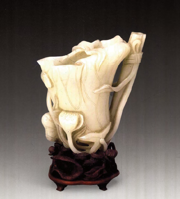 2023西泠春拍:琼浆赏荷 晚凉可饮——赏清乾隆·白玉荷叶杯