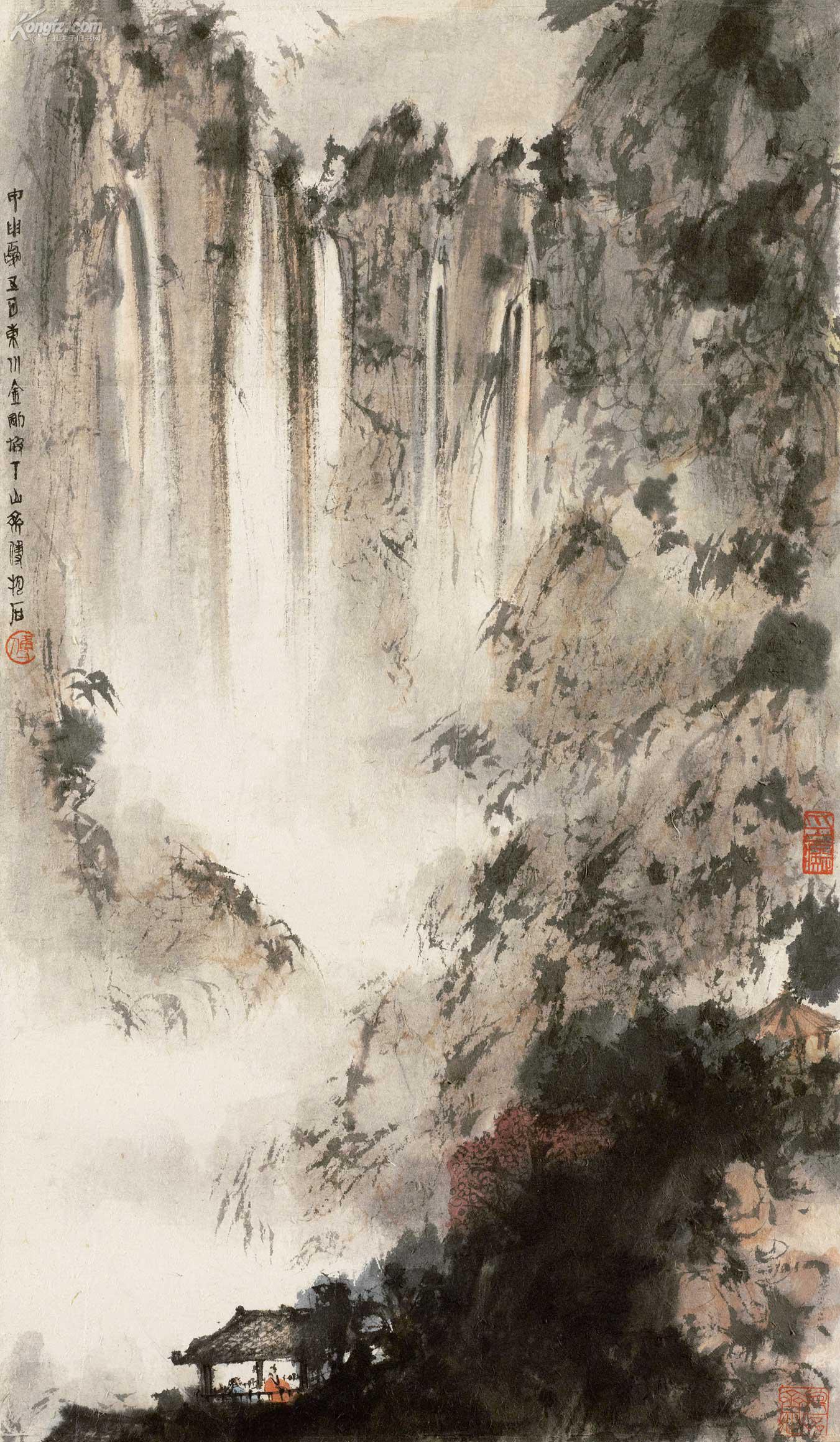 拍品详情 > 拍品大图 傅抱石 1944年作 幽亭闲坐 镜心 滚动鼠标滚轴