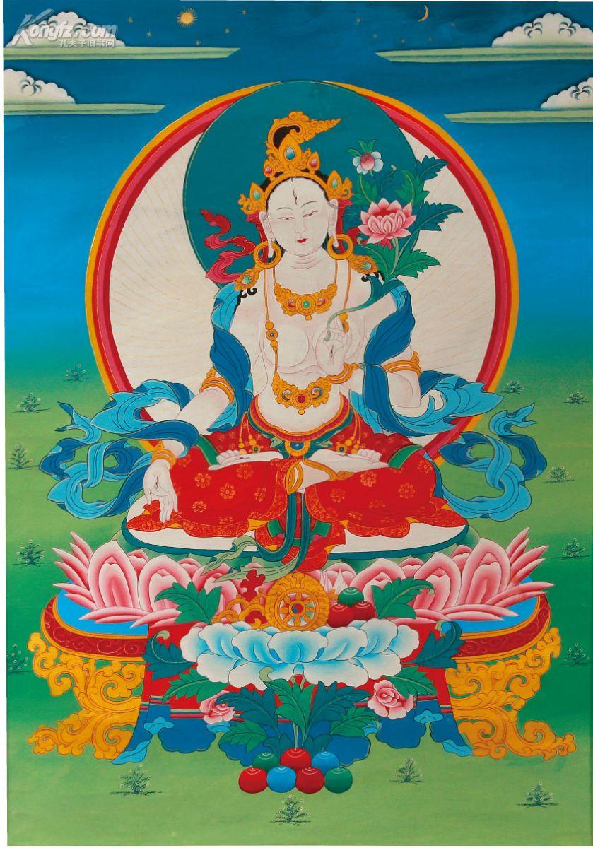 彩绘度母唐卡