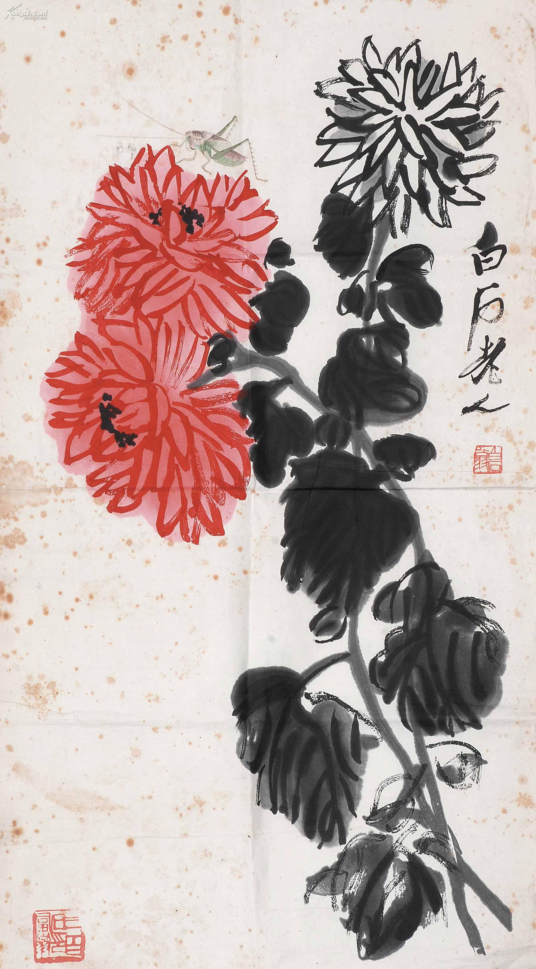 齐白石的菊花作品欣赏图片