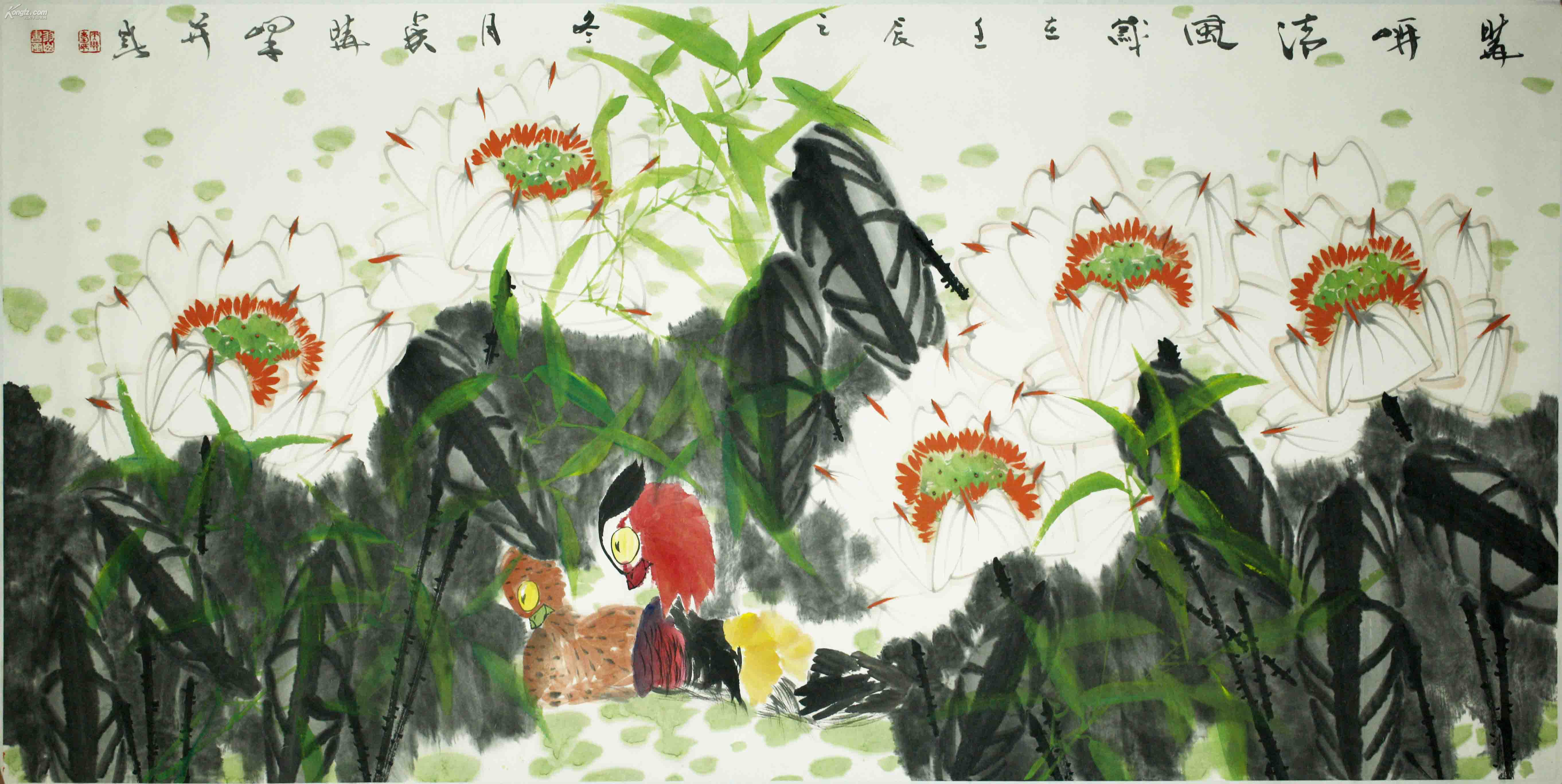 当代书画专场 拍品详情 > 拍品大图 侯晓峰《晓岸清风》 滚动鼠标