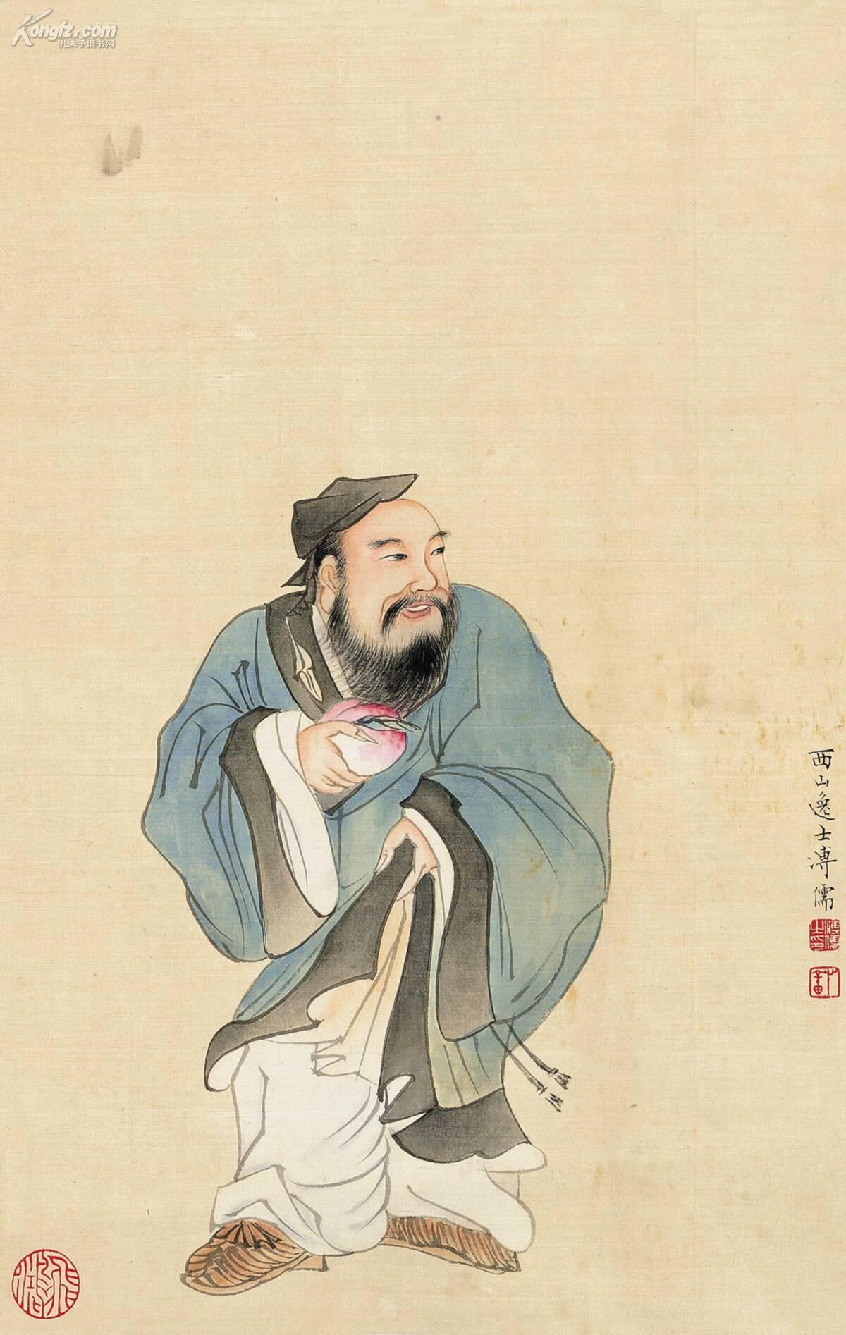 溥儒(1896 ― 1963)东方朔偷桃