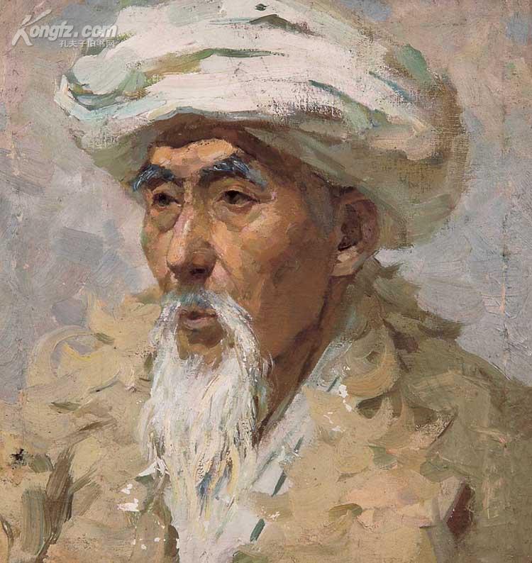 书法绘画专场 拍品详情 > 拍品大图 老人像 滚动鼠标滚轴,图片即可